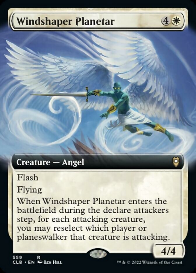 Windshaper Planetar (Extended Art) [Commander Legends: Battle for Baldur's Gate] Foil