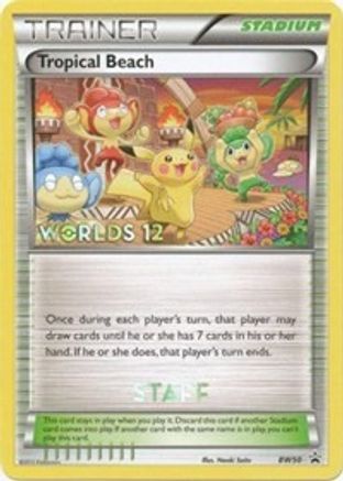 Tropical Beach (BW50) (Staff) [Black & White: Black Star Promos] Holofoil