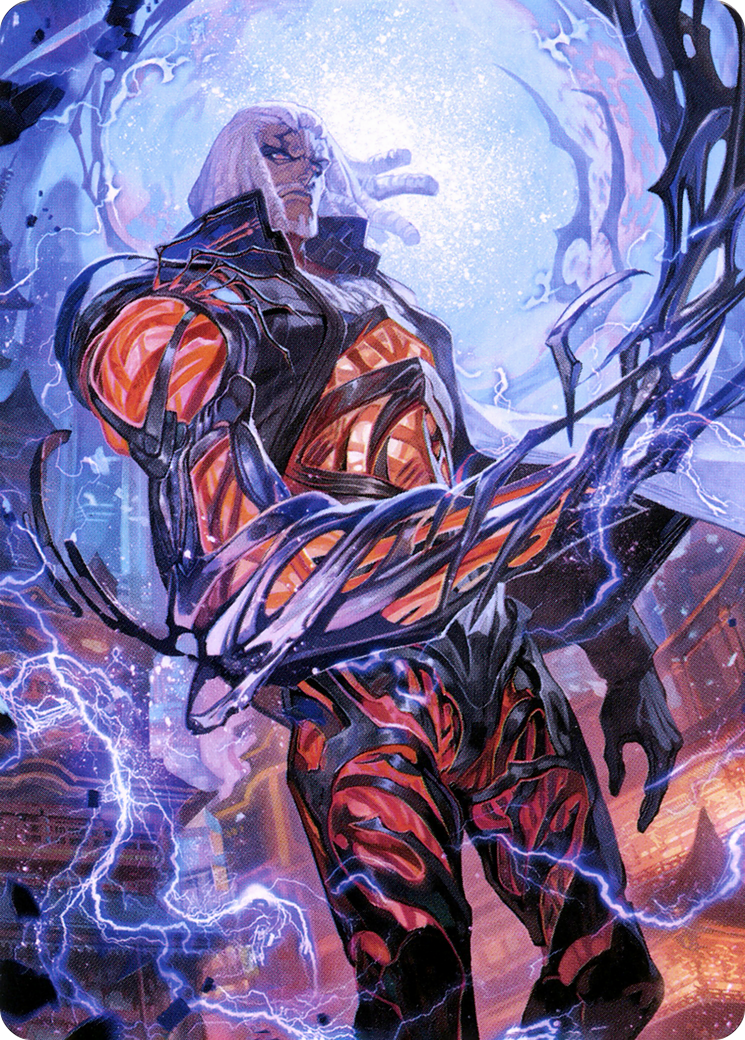 Tezzeret, Betrayer of Flesh // Tezzeret, Betrayer of Flesh  [Neon Dynasty Art Series] (Borderless)