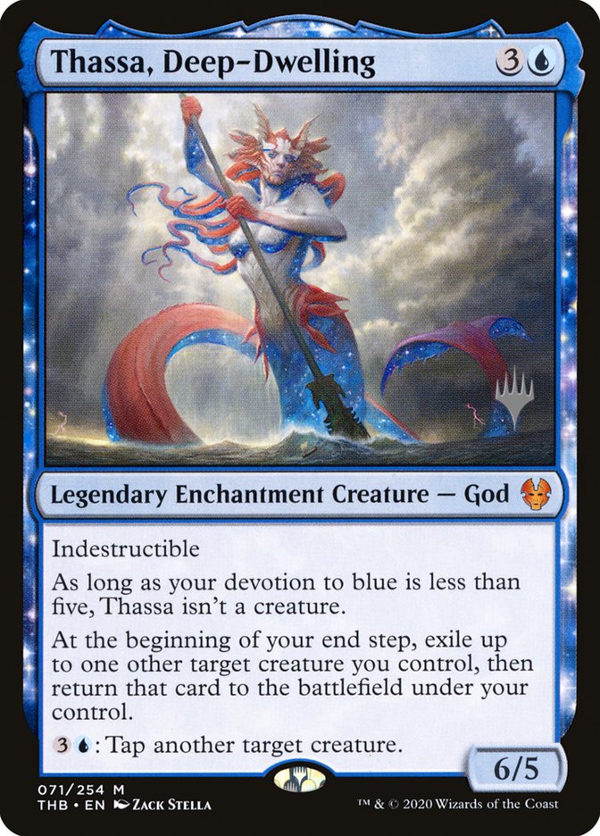 Thassa, Deep-Dwelling (Promo Pack) [Theros Beyond Death Promos] Foil