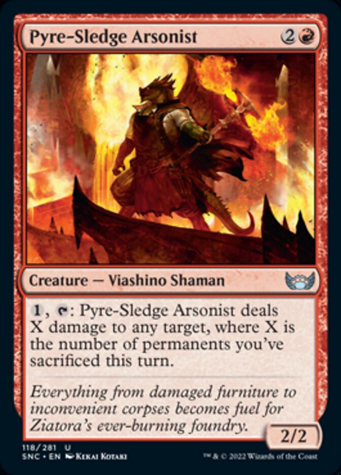 Pyre-Sledge Arsonist [Streets of New Capenna] Foil