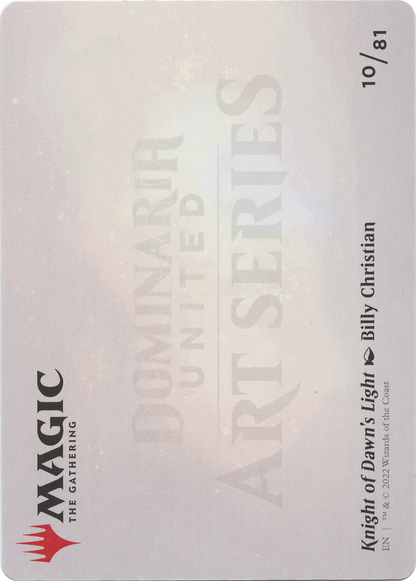 Knight of Dawn's Light // Knight of Dawn's Light  [Dominaria United Art Series] (Borderless)