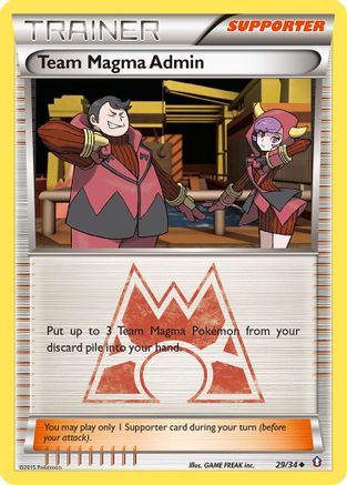 Team Magma Admin (29/34) [XY: Double Crisis] Reverse Holofoil