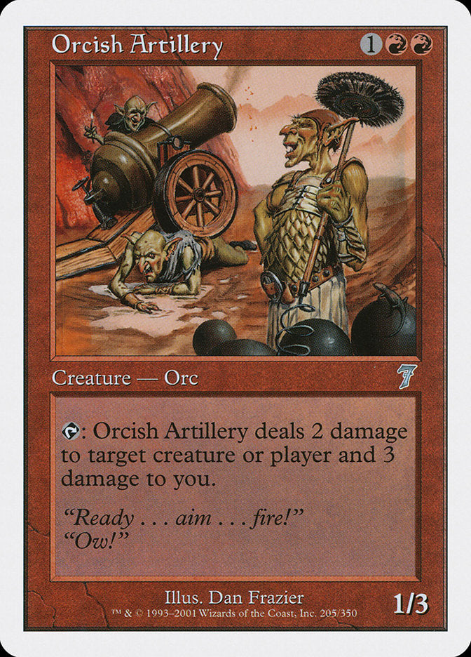 Orcish Artillery [Seventh Edition] Foil