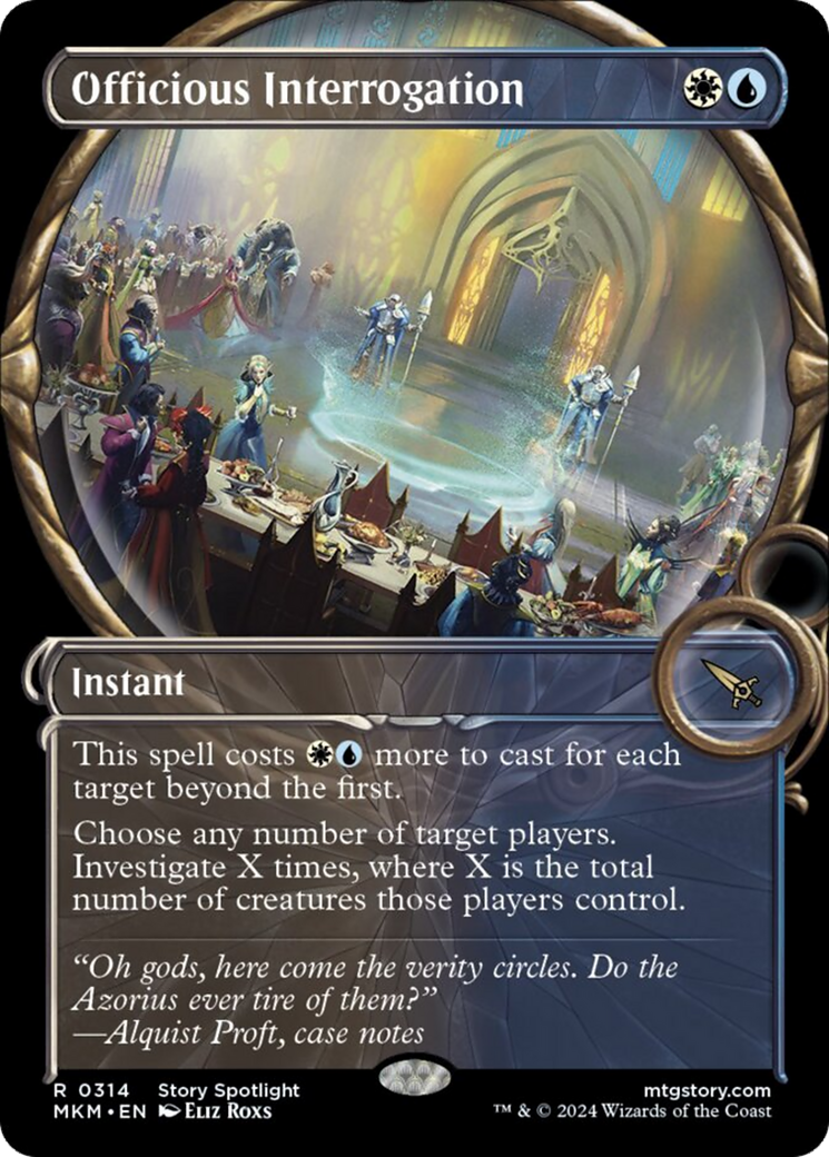 Officious Interrogation (Showcase) [Murders at Karlov Manor] Foil