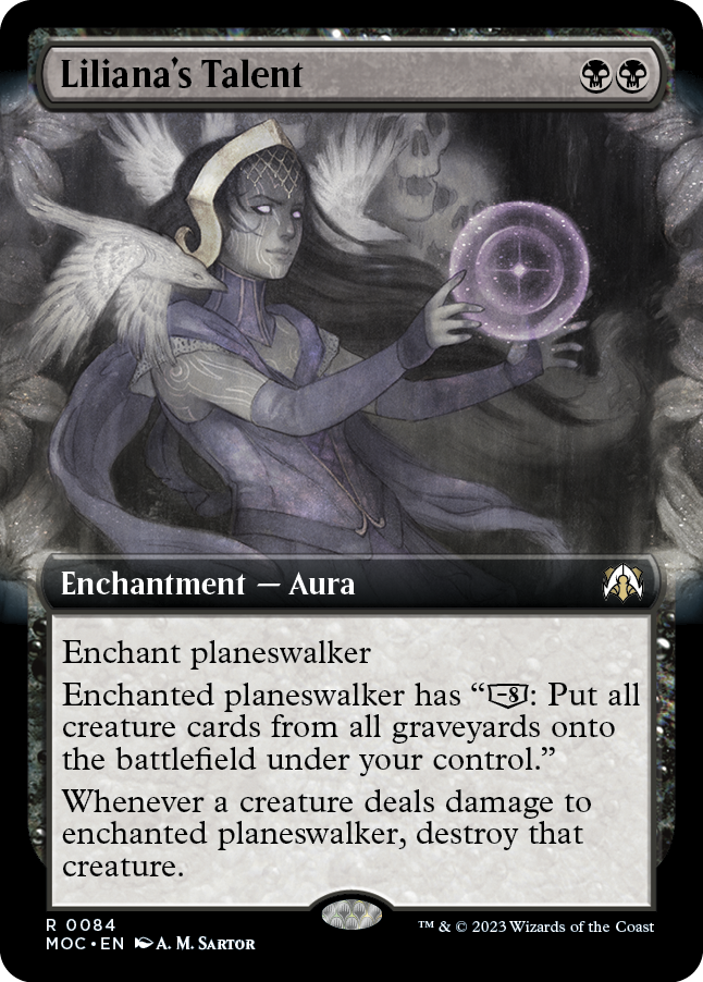 Liliana's Talent (Extended Art) [March of the Machine Commander] Foil