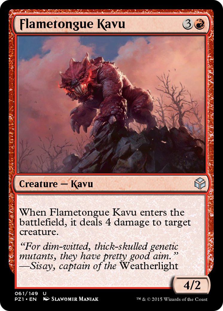Flametongue Kavu  [Legendary Cube Prize Pack] Foil