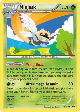 Ninjask (10/108) [XY: Roaring Skies] Reverse Holofoil