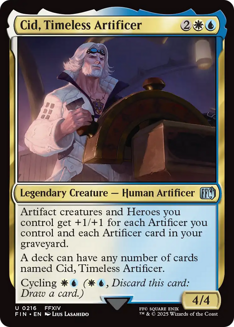 Cid, Timeless Artificer (0216) [FINAL FANTASY] Foil