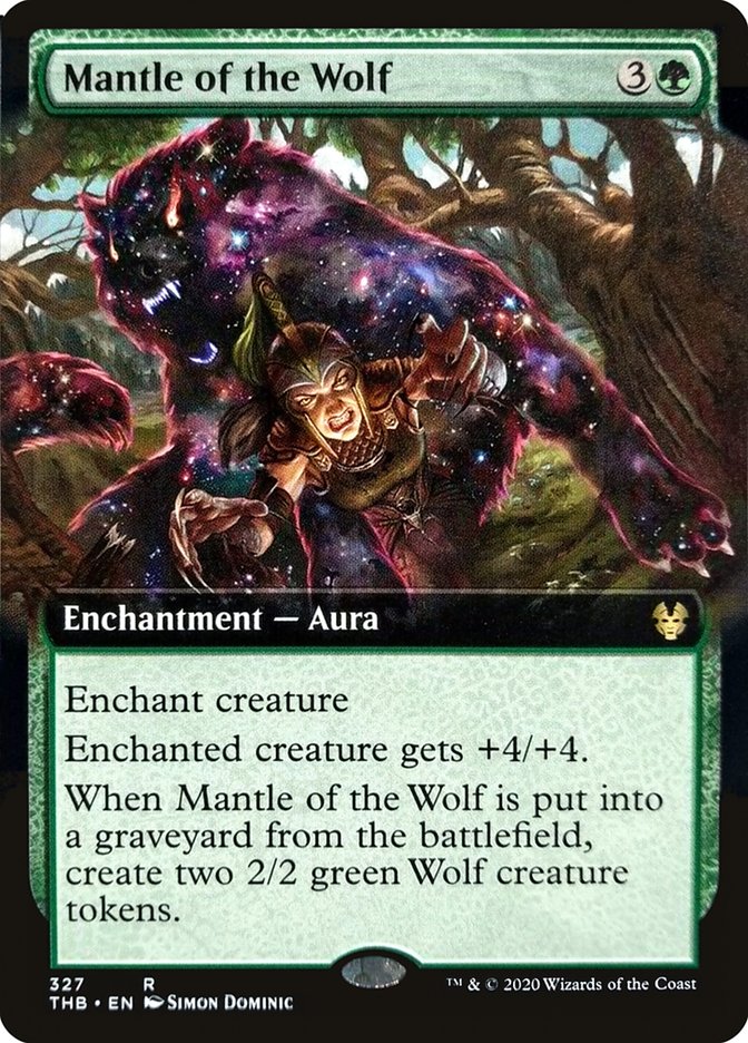 Mantle of the Wolf (Extended Art) [Theros Beyond Death] Foil
