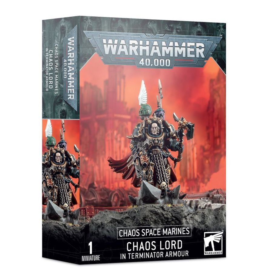 43-12 Chaos Space Marines:  Chaos Lord In Terminator Armour