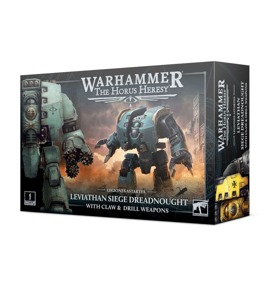 31-29 HORUS HERESY LEGIONES ASTARTES:  LEVIATHAN SIEGE DREADNOUGHT WITH CLAW & DRILL WEAPONS