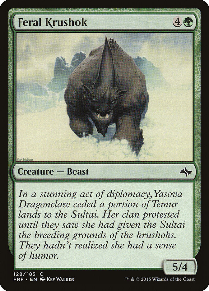 Feral Krushok [Fate Reforged] Foil
