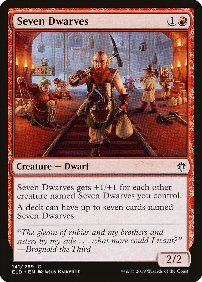 Seven Dwarves [Throne of Eldraine] Foil