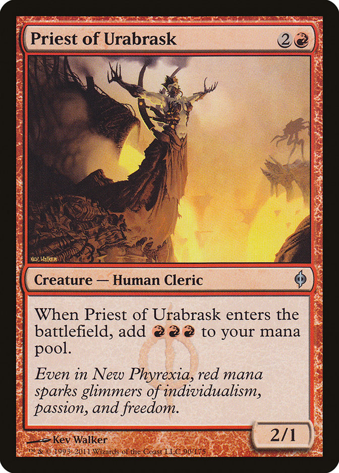 Priest of Urabrask [New Phyrexia] Foil