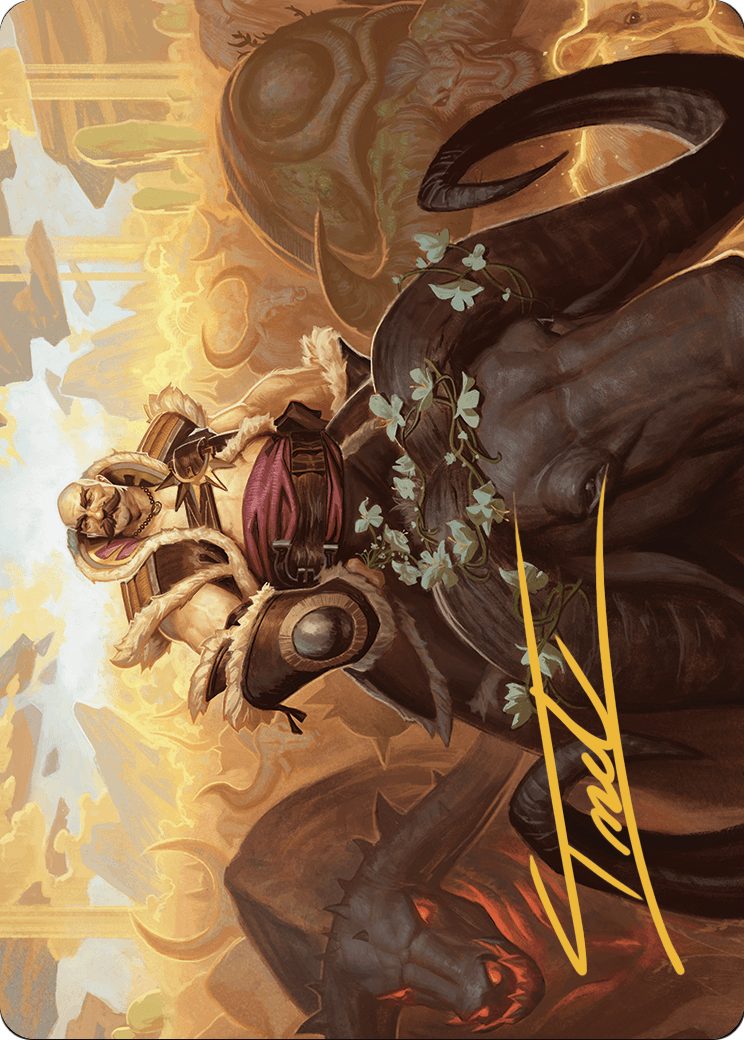 Bruse Tarl, Roving Rancher // Bruse Tarl, Roving Rancher  [Outlaws of Thunder Junction Art Series] (Borderless) Foil