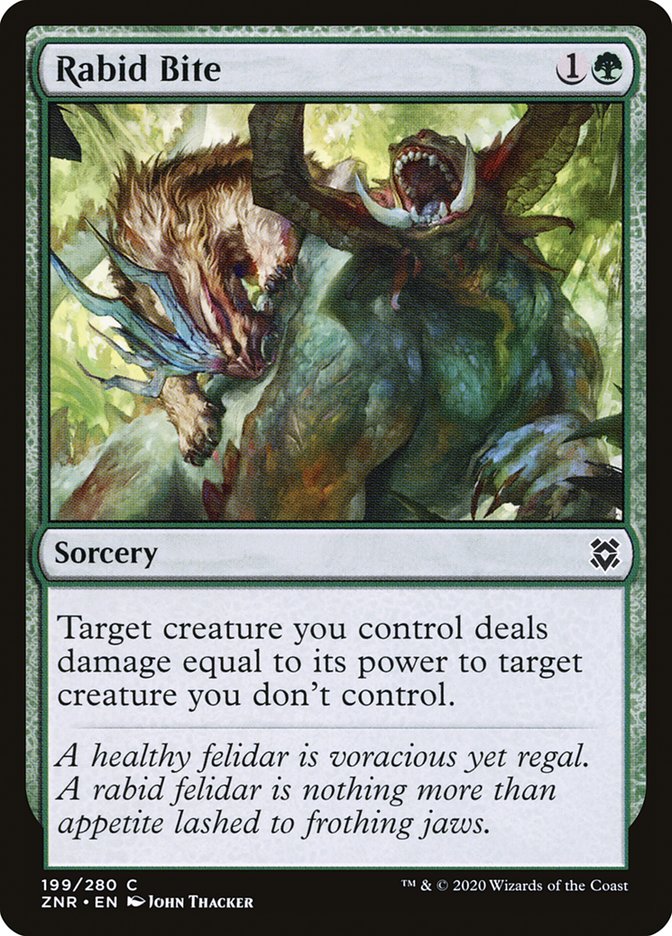 Rabid Bite [Zendikar Rising] Foil