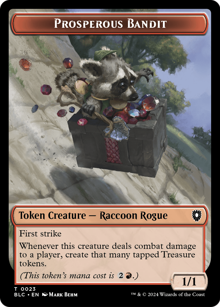 Prosperous Bandit  [Bloomburrow Commander Tokens] Foil