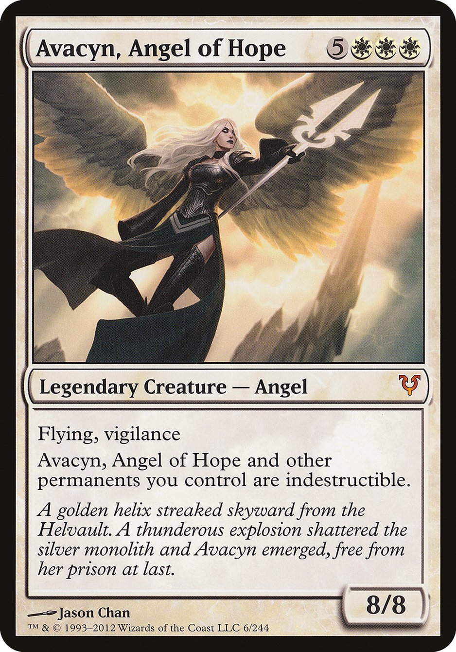 Avacyn, Angel of Hope (Oversized) [Open the Helvault] Foil