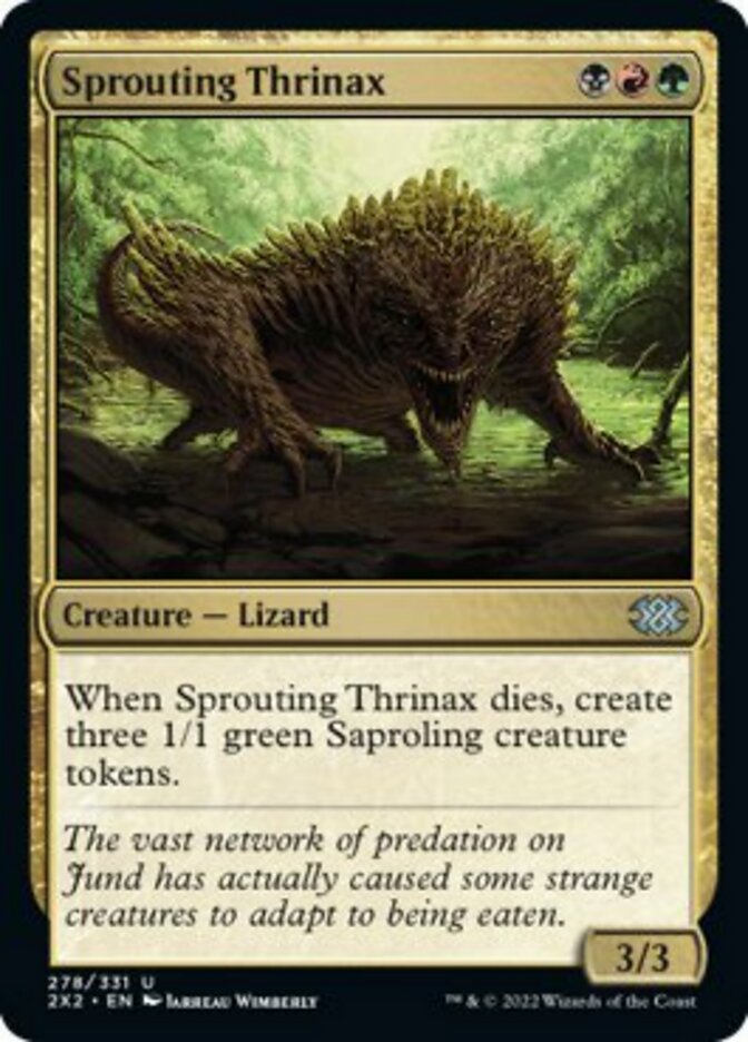 Sprouting Thrinax [Double Masters 2022] Foil