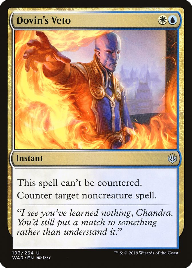 Dovin's Veto [War of the Spark] Foil