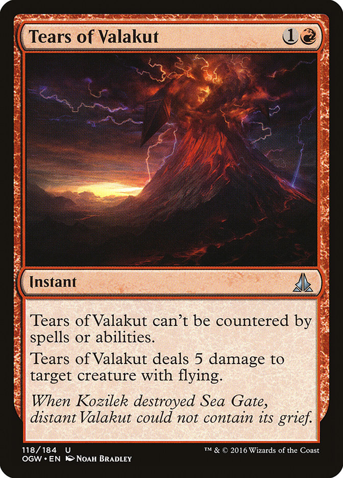 Tears of Valakut [Oath of the Gatewatch] Foil