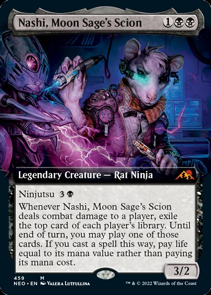 Nashi, Moon Sage's Scion (Extended Art) [Kamigawa: Neon Dynasty] Foil
