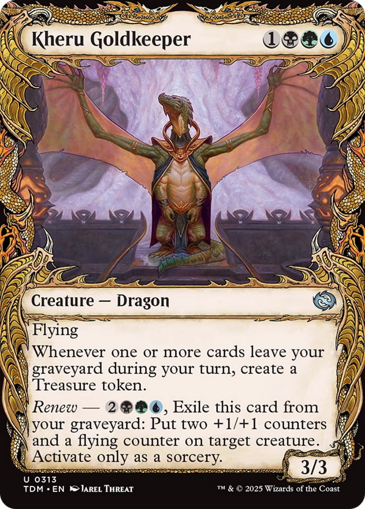 Kheru Goldkeeper (Showcase) [Tarkir: Dragonstorm] Foil
