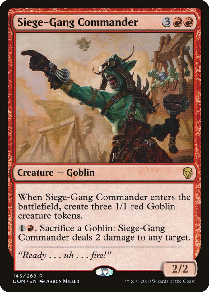 Siege-Gang Commander [Dominaria] Foil