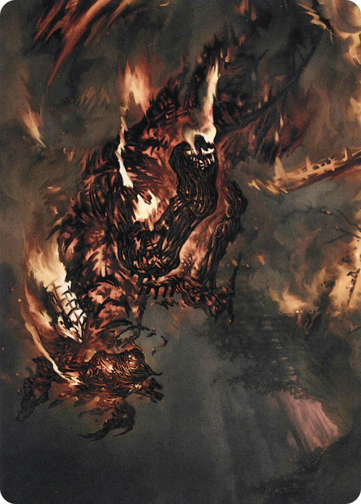Pyre Spawn // Pyre Spawn  [Crimson Vow Art Series] (Borderless) Foil