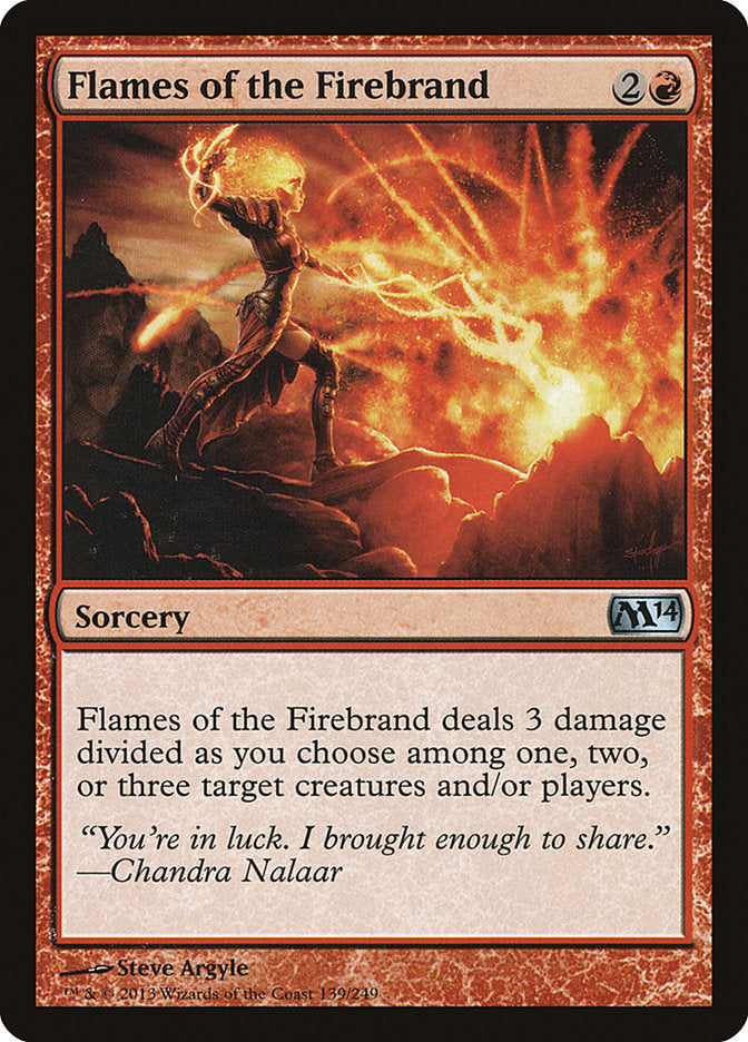 Flames of the Firebrand [Magic 2014] Foil