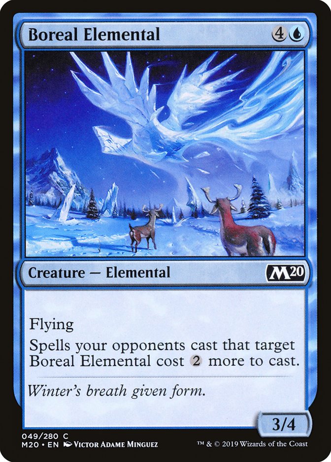 Boreal Elemental [Core Set 2020] Foil
