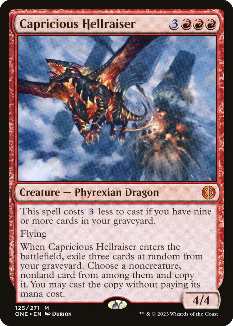 Capricious Hellraiser [Phyrexia: All Will Be One] Foil