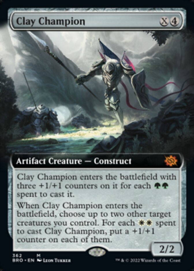 Clay Champion (Extended Art) [The Brothers' War] Foil