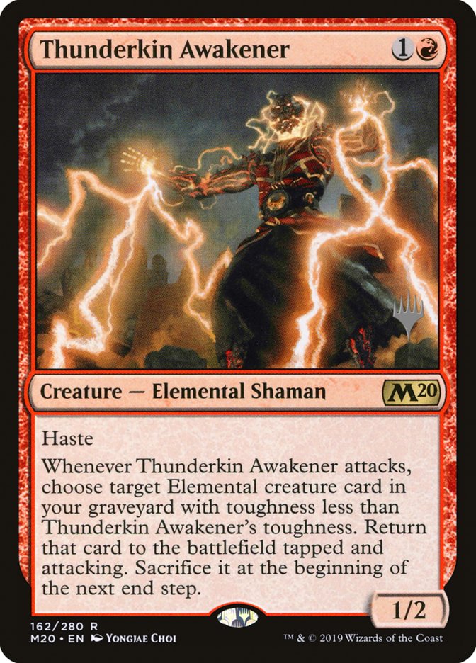 Thunderkin Awakener (Promo Pack) [Core Set 2020 Promos] Foil