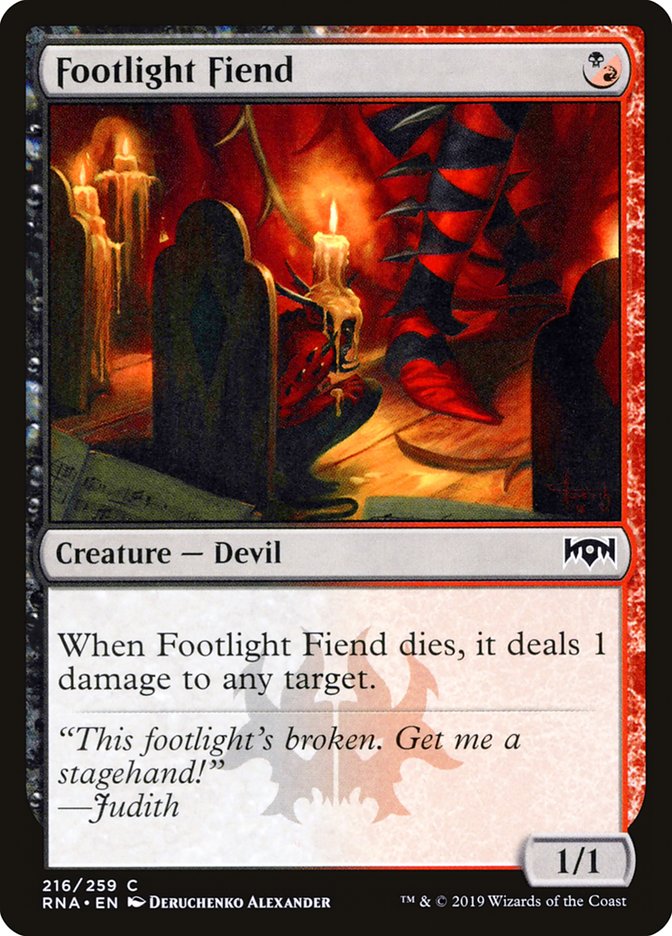 Footlight Fiend [Ravnica Allegiance] Foil
