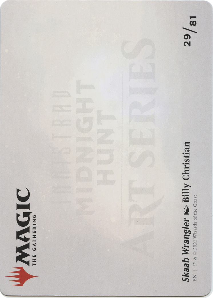 Skaab Wrangler // Skaab Wrangler  [Midnight Hunt Art Series] (Borderless) Foil