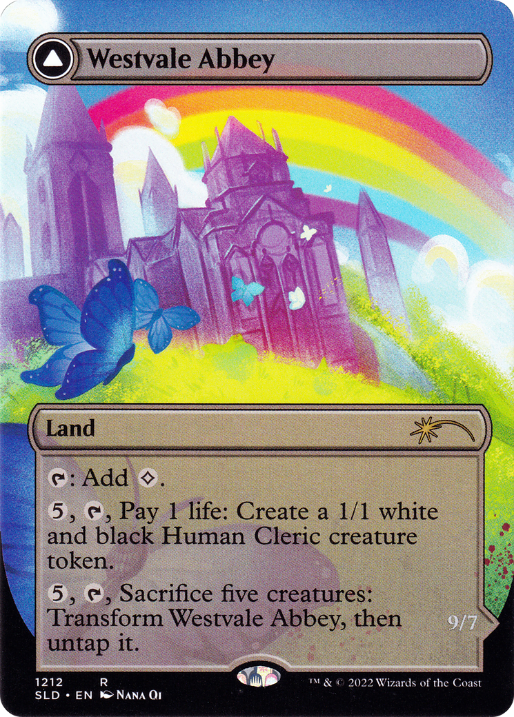 Westvale Abbey // Ormendahl, Profane Prince (Display Commander) (Borderless) [Secret Lair: From Cute to Brute] Foil