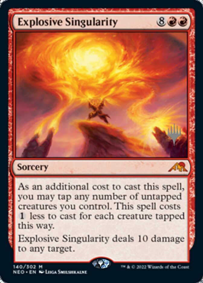 Explosive Singularity (Promo Pack) [Kamigawa: Neon Dynasty Promos] Foil