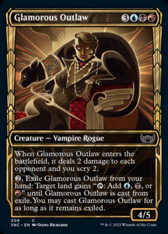 Glamorous Outlaw (Showcase Golden Age) [Streets of New Capenna] Foil