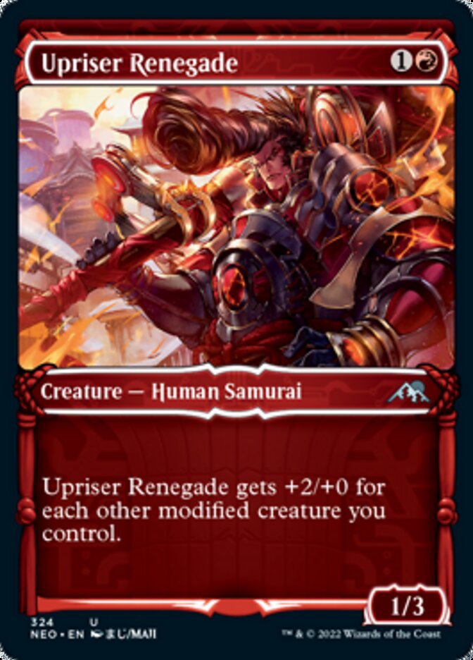 Upriser Renegade (Showcase Samurai) [Kamigawa: Neon Dynasty] Foil