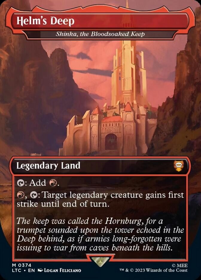 Helm's Deep - Shinka, the Bloodsoaked Keep [The Lord of the Rings: Tales of Middle-Earth Commander] Foil