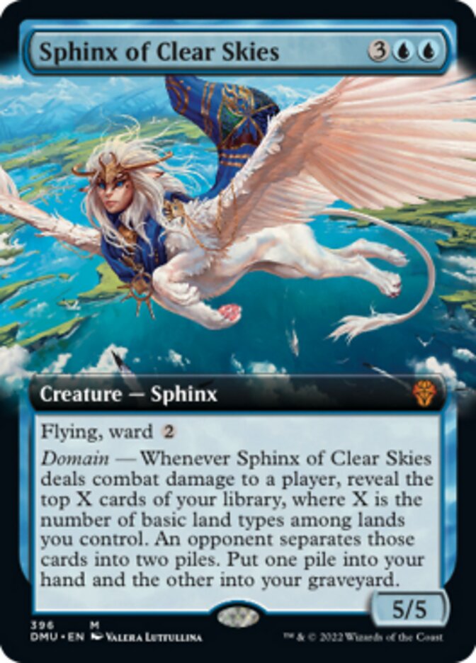 Sphinx of Clear Skies (Extended Art) [Dominaria United] Foil