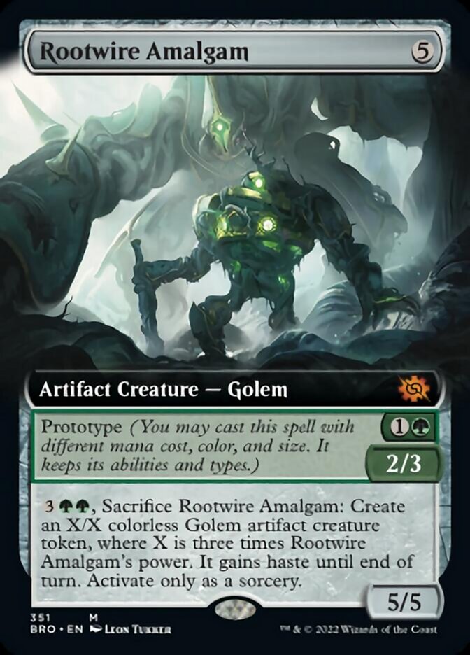 Rootwire Amalgam (Extended Art) [The Brothers' War] Foil