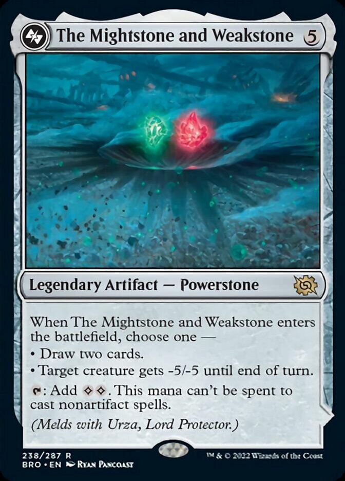 The Mightstone and Weakstone [The Brothers' War] Foil