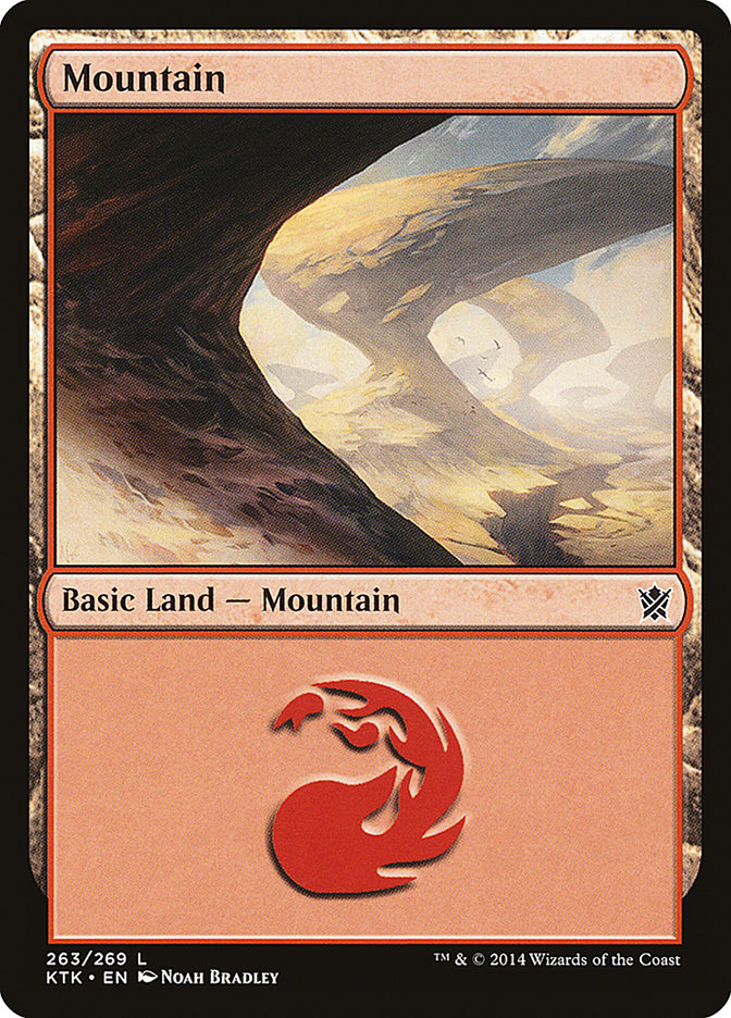 Mountain (263) [Khans of Tarkir] Foil