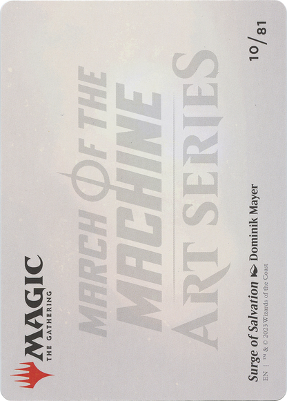 Surge of Salvation // Surge of Salvation  [March of the Machine Art Series] (Borderless) Foil