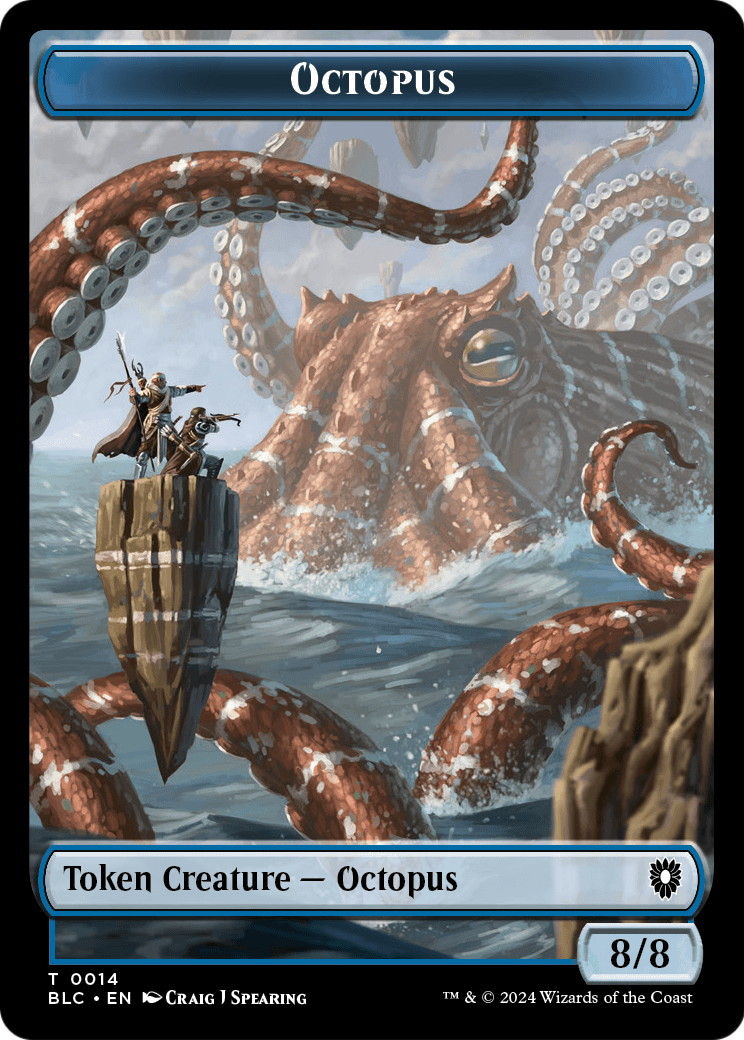 Octopus  [Bloomburrow Commander Tokens]