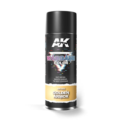 AK Interactive Golden Armor Spray Paint 400ml - PICKUP ONLY