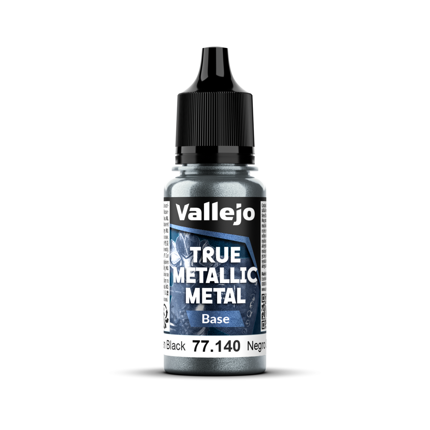 Vallejo True Metallic Metal: Base - Obsidian Black 18 ml